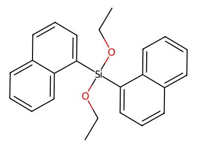Diethoxydi(naphthalen-1-yl)silane structure