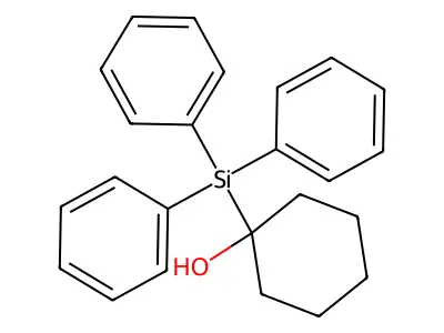 1-(Triphenylsilyl)cyclohexanol structure
