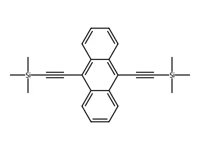 9,10-Di(trimethylsilylethynyl)anthracene structure