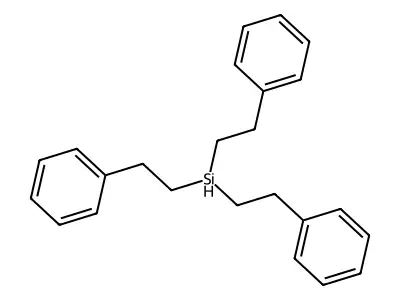 Tris(phenethyl)silane structure