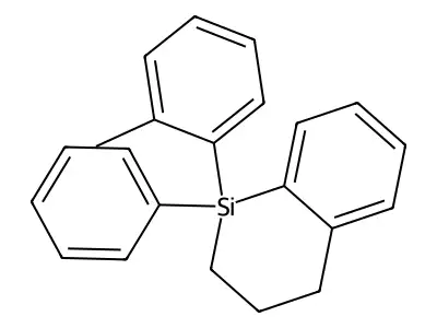 1-Phenyl-1,2,3,4-tetrahydro-1-(O-tolyl)-1-silanaphthalene structure