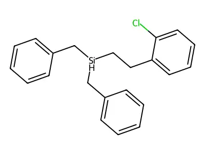 (2-Chlorophenethyl)dibenzylsilane structure