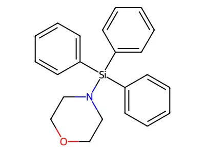 Morpholinotriphenylsilane structure