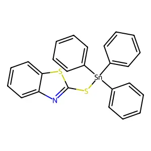 1,3-Benzothiazol-2-ylsulfanyl(triphenyl)stannane structure