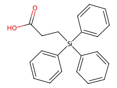 3-(Triphenylsilyl)propanoic acid structure