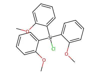 Chlorotris(2-methoxyphenyl)silane structure