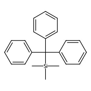 Trimethyl(triphenylmethyl)silane structure