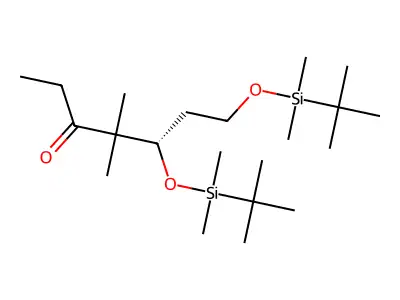 5,7-Bis[[tert-butyl(dimethyl)silyl]oxy]-4,4-dimethylheptan-3-one structure