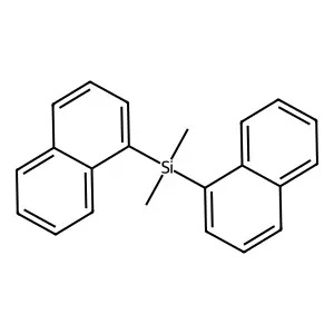 Dimethyl(dinaphthalen-1-yl)silane structure