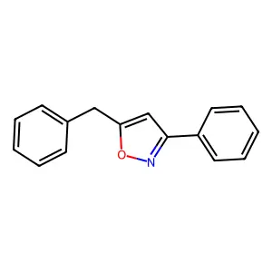 Isoxazole, 3-phenyl-5-(phenylmethyl)- structure
