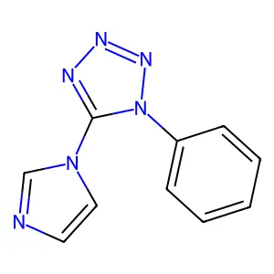 5-Imidazol-1-yl-1-phenyltetrazole structure