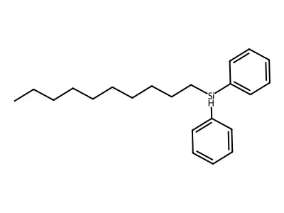 Decyldiphenylsilane structure