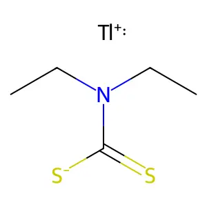 (N,N-Diethylcarbamodithioato-kappaS,kappaS')thallium structure