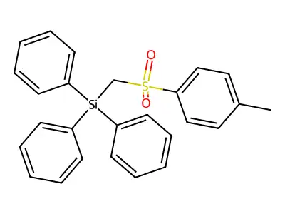 Triphenyl(tosylmethyl)silane structure