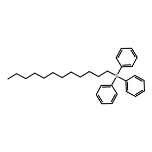 Triphenyldodecylsilane structure