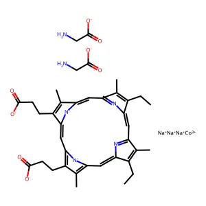 Cobalt mesoporphyrin glycinate structure