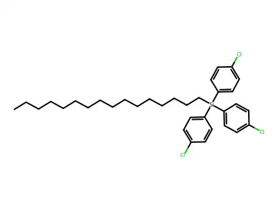 Tris(4-chlorophenyl)(hexadecyl)silane structure
