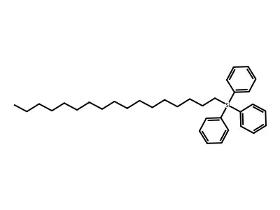 Heptadecyltriphenylsilane structure