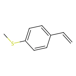 Benzene, 1-ethenyl-4-(methylthio)- structure