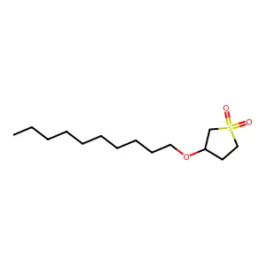 3-(癸氧基)四氢噻吩1,1-二氧化物 structure