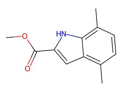 methyl 4,7-dimethyl-1H-indole-2-carboxylate structure