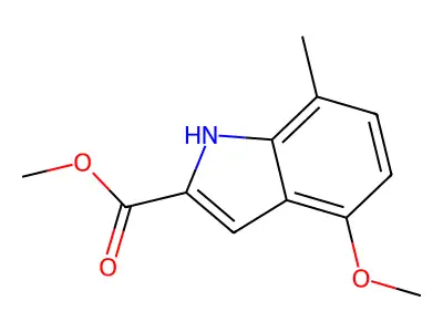 methyl 4-methoxy-7-methyl-1H-indole-2-carboxylate structure