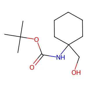 tert-butyl N-(1-(hydroxymethyl)cyclohexyl)carbamate structure