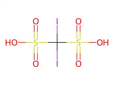 Diiodomethanedisulfonic acid structure