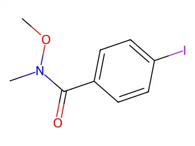4-Iodo-N-methoxy-N-methyl-benzamide structure