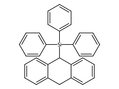 (9,10-Dihydroanthracen-9-yl)triphenylsilane structure