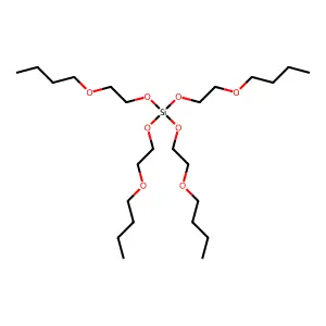 Silicic acid (H4SiO4), tetrakis(2-butoxyethyl) ester structure