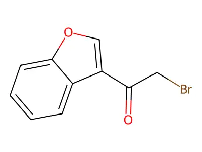 1-(Benzofuran-3-yl)-2-bromoethanone structure