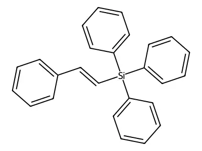 Triphenyl(2-phenylethenyl)silane structure