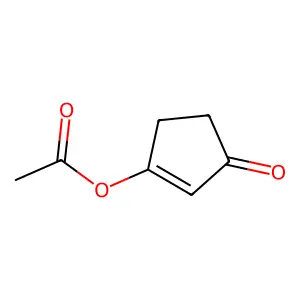 2-Cyclopenten-1-one, 3-(acetyloxy)- structure