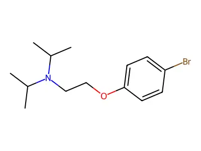 4-[2-N,N-Diisopropylamino-ethoxy]phenylbromide structure