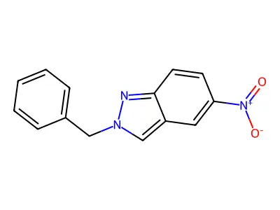 2-benzyl-5-nitro-2H-indazole structure
