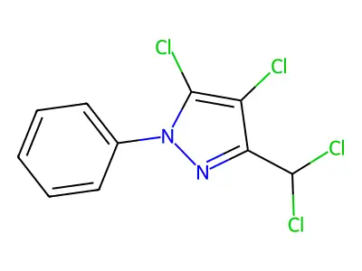 4,5-Dichloro-3-(dichloromethyl)-1-phenylpyrazole structure
