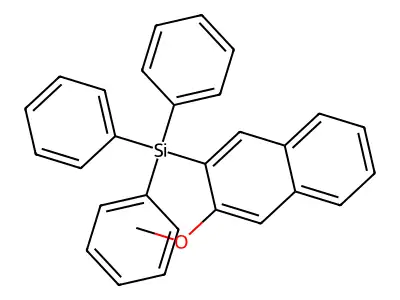 2-Methoxy-3-(triphenylsilyl)naphthalene structure