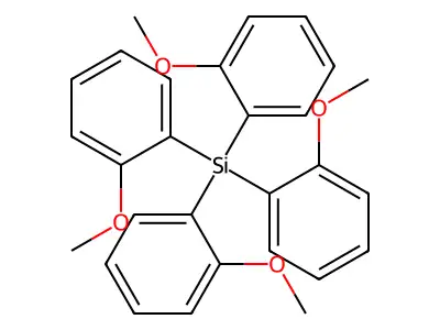 Tetrakis(2-methoxyphenyl)silane structure