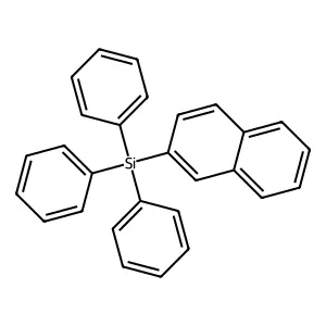 Naphthalen-2-yl(triphenyl)silane structure