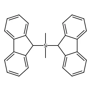 Di-9H-fluoren-9-yldimethylsilane structure