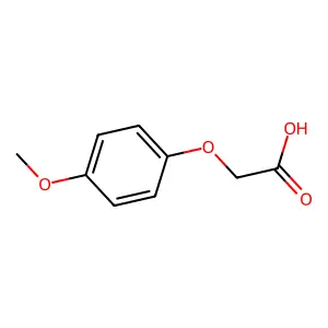 4-Methoxyphenoxyacetic acid structure