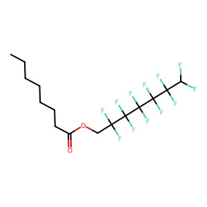 2,2,3,3,4,4,5,5,6,6,7,7-Dodecafluoroheptyl octanoate structure