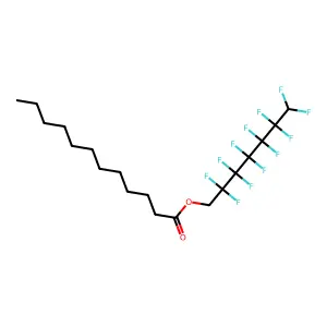 Dodecanoic acid, 2,2,3,3,4,4,5,5,6,6,7,7-dodecafluoroheptyl ester structure