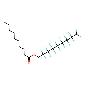 2,2,3,3,4,4,5,5,6,6,7,7,8,8,9,9-Hexadecafluorononyl decanoate structure