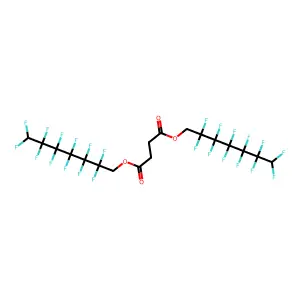 Bis(2,2,3,3,4,4,5,5,6,6,7,7-dodecafluoroheptyl) butanedioate structure