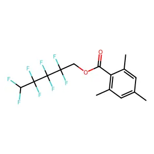 2,2,3,3,4,4,5,5-Octafluoropentyl 2,4,6-trimethylbenzoate structure