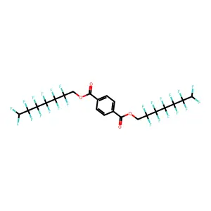 Bis(2,2,3,3,4,4,5,5,6,6,7,7-dodecafluoroheptyl) benzene-1,4-dicarboxylate structure