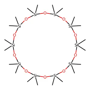 Eicosamethylcyclodecasiloxane structure