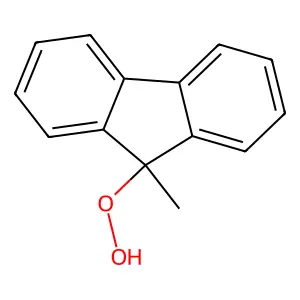 9-Hydroperoxy-9-methylfluorene structure